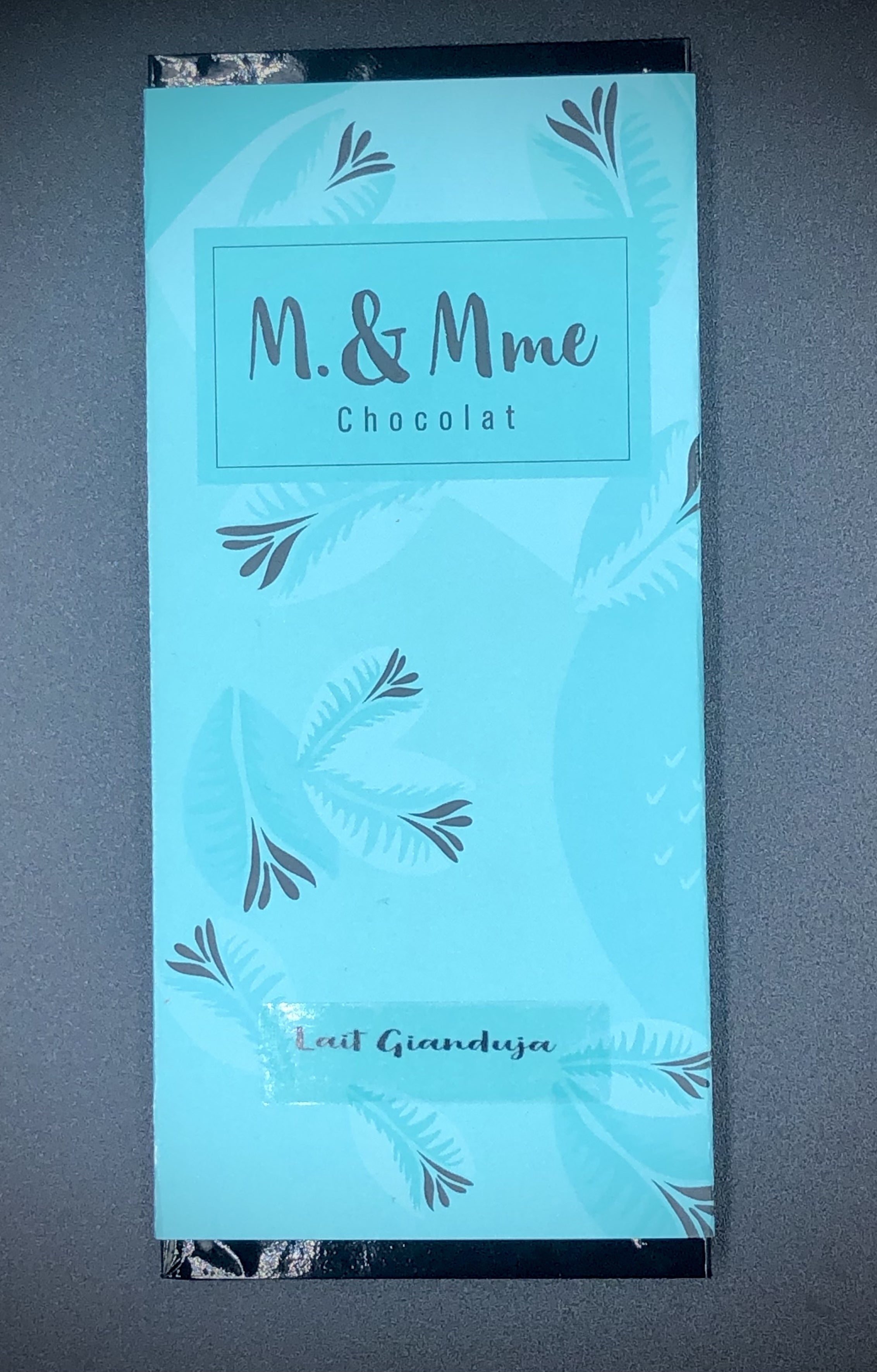Tablette de chocolat haut de gamme Gianduja, lait Jivara, pâte de noisette, fondante, artisanale, fait main